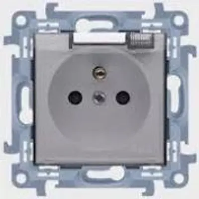 Obrázok produktu pre S10 CGZ1BCUZ.01/49A Zásuvka s uzemnením, stupeň krytia IP44, priehľadná