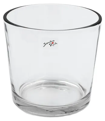 Produktbild von Glastopf XL 17 x 16cm – großes Windlicht, Kerzenglas, Pflanztopf Glas