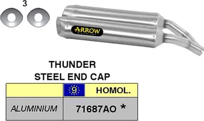 Immagine prodotto di Marmitta slip-on ARROW thunder omologate alluminio per Yamaha Yzf r1