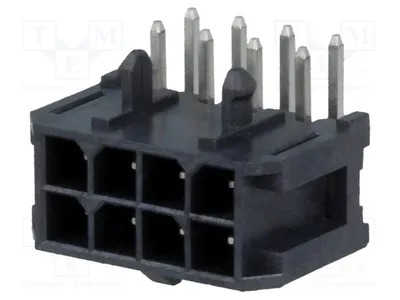 Immagine prodotto di 1 connettore a morsetto, maschio, 3 mm, 8 pin, codice: 10127720-081LF, connettore Signteck, colore: rosso