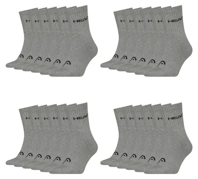 Produktbild von 12 Paar HEAD Uni Short Crew Socken Baumwolle Blend Sport Socks