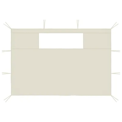 Immagine prodotto di Pareti con Finestre per Gazebo 2 pz Crema