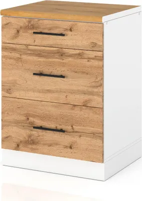 Zdjęcie produktu dla Szafka Kuchenna Stojąca Z Blatem 3 Szuflady 60Cm Spremium Dąb Wotan