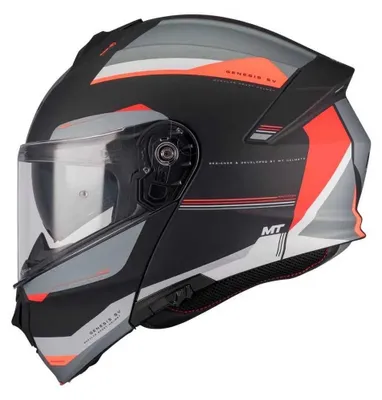Productafbeelding van Mt Helmets Genesis SV Raccoon, modulaire helm, zwart, maat M