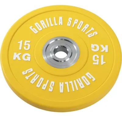 Obrázok produktu pre Gorilla Sports Záťažový kotúč, pogumovaný, 15 KG