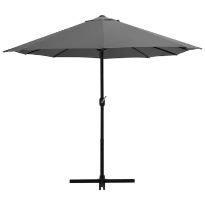 Obrázok produktu pre vidaXL Slnečník s hliníkovým stožiarom 460 x 270 cm antracitový