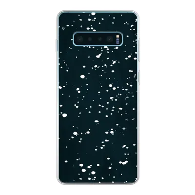Produktbild von MuchoWow® Handyhülle Schutzhülle Hülle für Samsung Galaxy S10 Plus Polka dots - Schwarz - Weiß Silikon Softcase Handy Hülle - Schutzhülle