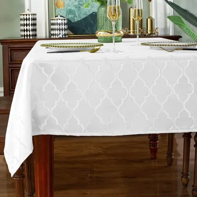 Immagine prodotto di Tovaglia jacquard con motivo floreale, 132 x 182 cm