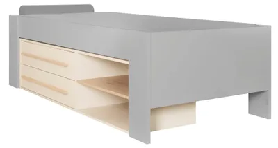Produktbild von roba Stauraumelement Flexi Grow CM-4 - Schubladen & 2 offene Fächer für Kinderbett - Basis für Set Captain mit CM-1 - Cashmere / Eiche