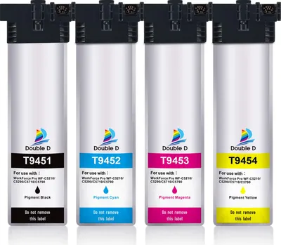 Produktbild von T9451 T9452 T9453 T9454 für Epson T9451-T9454 kompatibel mit Epson Workforce Pro WF-C5710DWF WF-C5790DWF WF-C5210DW WF-C5290DW WF-C5710 WF-C5790 WF-C5210