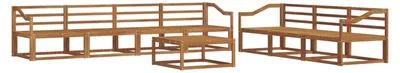 Produktbild von vidaXL Outdoor-Sofagarnitur 8 pcs Natur Massivholz Akazie