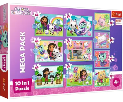Productafbeelding van Puzzel 10-delen, Gabby's wereld, TREFL