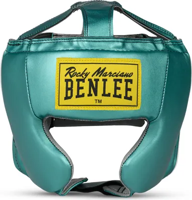 Produktbild von Kopfschutz aus Kunstleder für Kinder MIKE JUNIOR Metallic Green/Black junior BENLEE