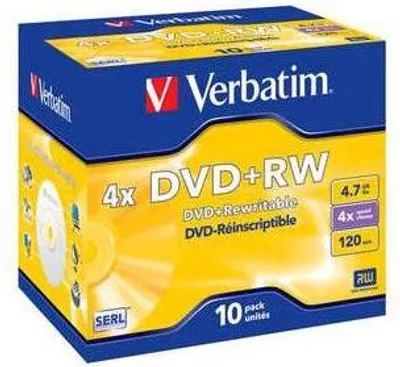 Immagine prodotto di Verbatim 43228 DVD Vergine 4,7 GB DVD+RW 4x 120 Minuti