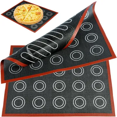 Imagen del producto de Base de silicona microperforada, 2 unidades, 30 x 40 cm, para horno