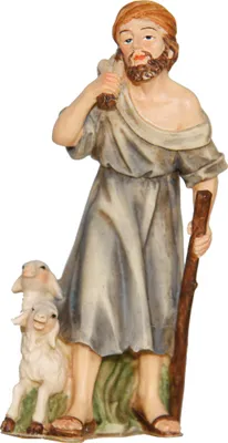 Produktbild von Krippenfiguren Schäfer 11-12 cm handbemalt aus Polyresin Deko Set