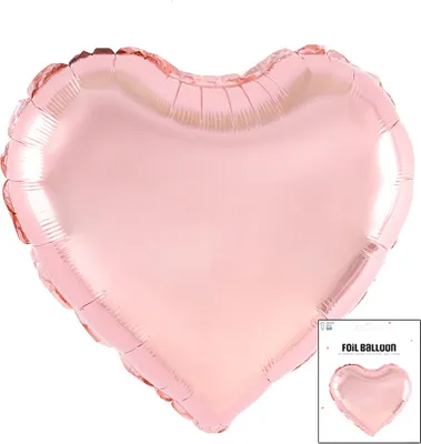 Obrázek produktu pro Fólie Balón Srdce Růžové Zlato Narozeniny Strana Dekorace 3D