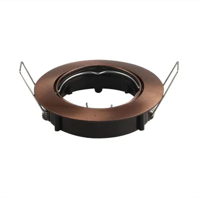 Immagine prodotto di V-TAC VT-799RD portafaretto orientabile incasso rotondo colore bronzo satinato per lampade gu10-gu5.3 - SKU 8580