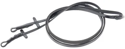 Image de Harry's Horse Rênes en cuir avec dessous en caoutchouc, couleur:noir, taille:full