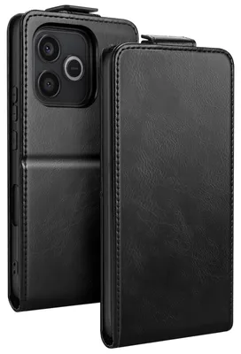 Produktbild von Avizar, Vertikales Etui mit Kartenfach und Stand für Honor 600 Lite, Schwarz