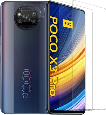 Immagine prodotto di Vetro blindato per Xiaomi Poco X3 / X3 Pro pellicola protettiva 2x fotocamera pellicola protettiva in vetro 2x pellicola blindata