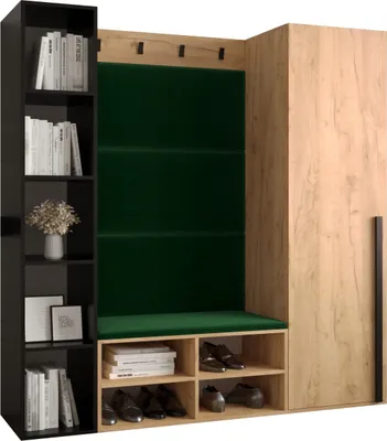 Produktbild von Garderobe MIRO Set 3 mit gepolsterten Paneelen Industrial Design