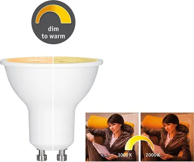 Produktbild von Paulmann LED Reflektor 28735 GU10 6W 350Lumen 1800K - 3000K Kunststoff weiss
