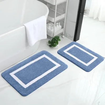 Productafbeelding van Famanu antislip badmatten-set, 2-delig - blauw