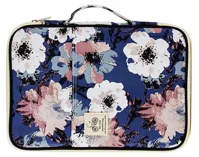 Produktbild von Vielseitiger A4-Aktentaschen-Portfolio-Organizer mit 8 Taschen, Wasserdichte Reisetasche für Geschäftsleute, Studenten, Wasserdichtes Nylon, 13,7 X 9,8 X 1,1 Zoll (4)
