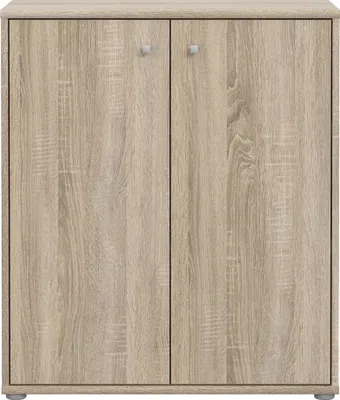 Produktbild von Kommode >TEMPRA2< 2 Türen, 2 Böden, Sonoma Eiche Nachbildung - 73,7x85,5x34,8cm (BxHxT)