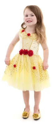 Image de Little Adventures Robe de princesse jaune - Costume enfant 5-7 ans