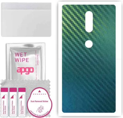 Produktbild von apgo Rückseite Schutzfolie, Skin, kompatibel mit Lenovo Phab2 Plus, Hinten Displayschutzfolie aus Vinylfolie, kratzfest, einfache Montage - Kohlenstoff-Chamäleon CAKA1
