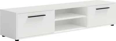 Produktbild von BETTSO Stilvoller breiter zweitüriger Schrank RTV MAXIVO weiß für das Wohnzimmer