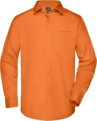 Produktbild von Men's Business Shirt Long-Sleeved orange, Gr. S