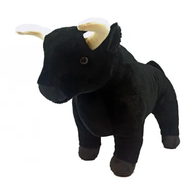 Produktbild von Kuscheltier Bulle junior 30 cm Plüsch schwarz Wild Republic