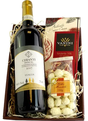 Präsent 'Wein und Schoki'