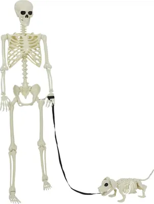 Zdjęcie produktu dla Dekoracja Halloween Szkielet 2 pcs Biały polipropylen