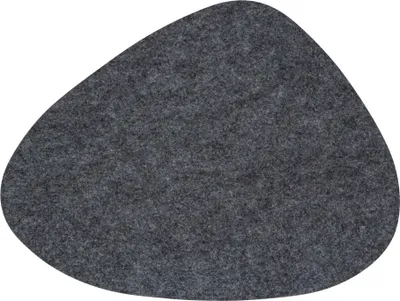 Produktbild von Designer Tischset Grau aus Filz - Oval | 40x34 cm I Hitzebeständig I 8er Platzset mit Untersetzer, Tischsets, Platzdeckchen I Tischdeko Winter/Sommer