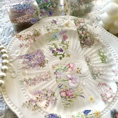 Obrázok produktu pre 3 role PET Washi pásky s listami