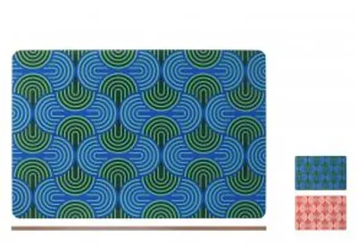 Immagine prodotto di H&H Set 2 Tovagliette In Sughero Decoro Spirale Cm 43x28