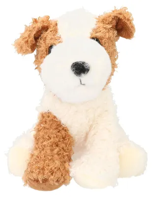 Produktbild von Depesche 13765 TOPModel Fur Ever Friends - Kuscheltier Hund Arlo, mit lockigem Fell in Creme, Braun und Schwarz, ca. 16 cm großes Plüschtier