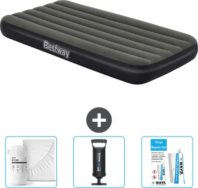 Obrázek produktu pro Bestway nafukovací matrace - pro 1 osobu - 99 x 188 x 28 cm - modrá - včetně příslušenství