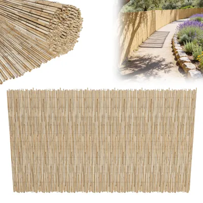 Obrázek produktu pro JOIEYOU Rákosový plot 180 x 300 cm, ochrana před zvědavými pohledy, kryt na balkon a do zahrady, kryt na balkon, zahradní plot, ochrana před větrem nebo sluncem. Včetně stahovacích pásek