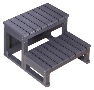 Produktbild von HOME DELUXE - Outdoor Whirlpool Treppe MASI - Maße Maße: 62 x 54 x 40 cm I Whirlpool Stufen, Treppe, Wirlpool Einstieg