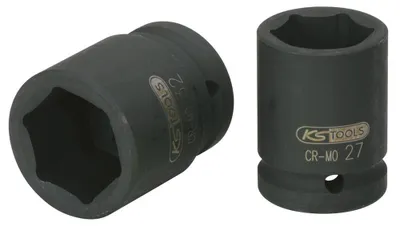 Produktbild von KS TOOLS 515.1350-E 3/4" Sechskant-Kraft-Stecknuss, kurz, 50mm, auf Hänger