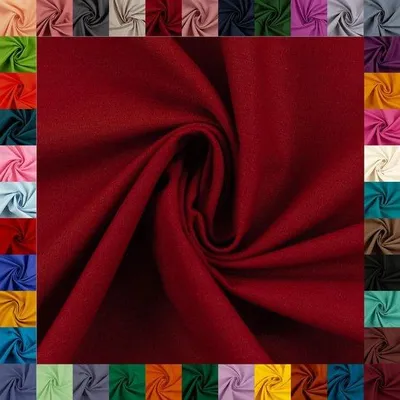 Image de Tissu en coton uni, rouge bordeaux, 2 m, Oeko-TEX