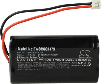 Produktbild von vhbw Akku kompatibel mit Spektrum Transmitter DX8, DX9, DX7S Fernbedienung Remote Control (2600 mAh, 7,4 V, Li-Ion)
