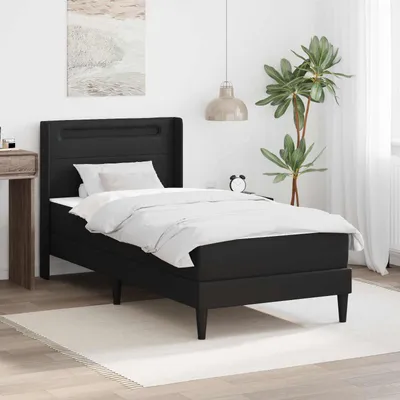 Produktbild von Maison Exclusive - Bettgestell mit Matratze Schwarz 100 x 200 cm Kunstleder