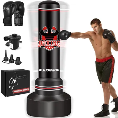 Image de Elzusha - Sac de frappe avec pompe - Idéal pour la boxe