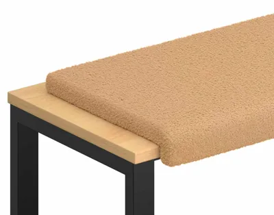 Zdjęcie produktu dla vidaXL Poduszka bankietowa, materiał sherpa, kolor beżowy, głębokość 35 cm